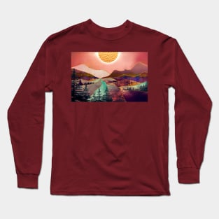 Mountain view landscape Long Sleeve T-Shirt